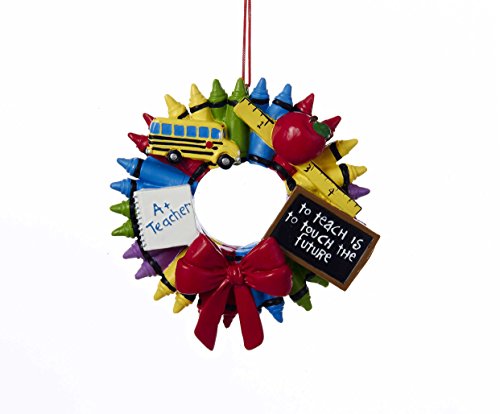 Teacher Crayon Wreath Ornament by Kurt Adler