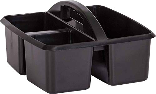 Teacher Created Resources Black Plastic Storage Caddy, 1 Count (Pack of 1)