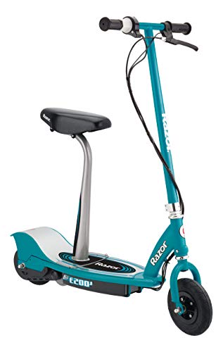 Teal Electric Scooter with Air-filled Tires