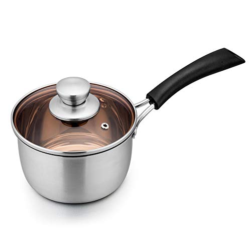 TeamFar 1qt Stainless Steel Sauce Pan