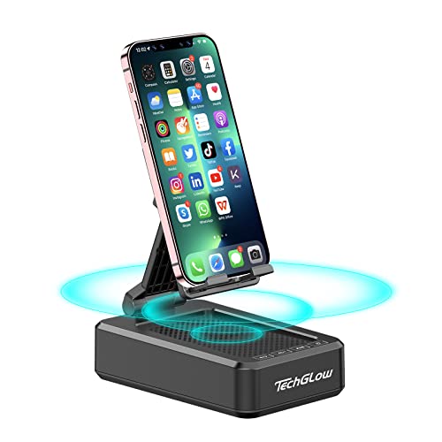 TechGlow Phone Stand Speakers Bluetooth Wireless