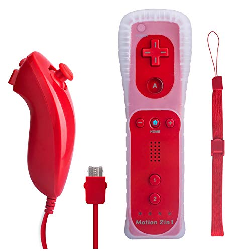 TechKen Wii Remote Controller with Built-in Motion Plus and Nunchuk