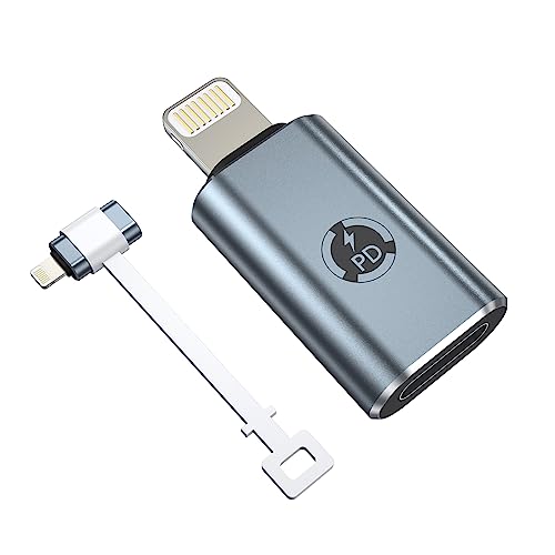 TechMatte USB C to Lightning Adapter - Fast Charging and Data Transfer