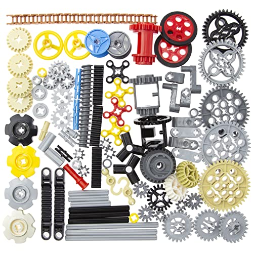 Technic Parts for Lego Kits Gear Pin Beam Axle Panel Car Building Blocks