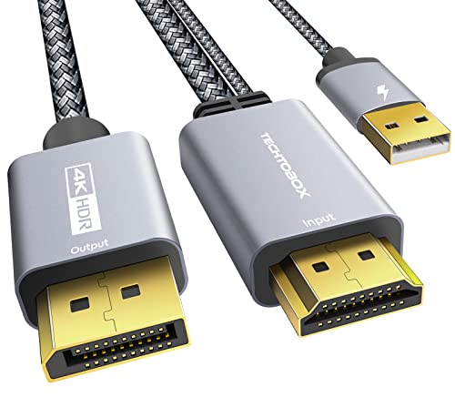 TECHTOBOX HDMI to DisplayPort Cable
