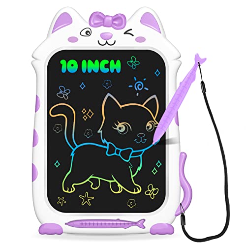 TECJOE Cat LCD Writing Tablet - 10 Inch Colorful Doodle Board