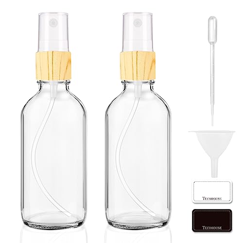 Tecohouse Glass Spray Bottles - 2 Pack