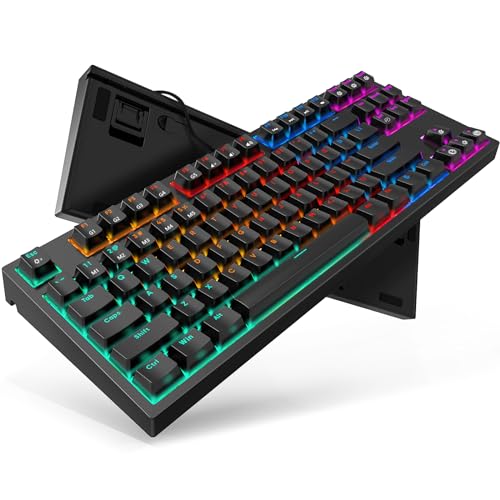 TECURS Gaming Keyboard TKL with Red Switch