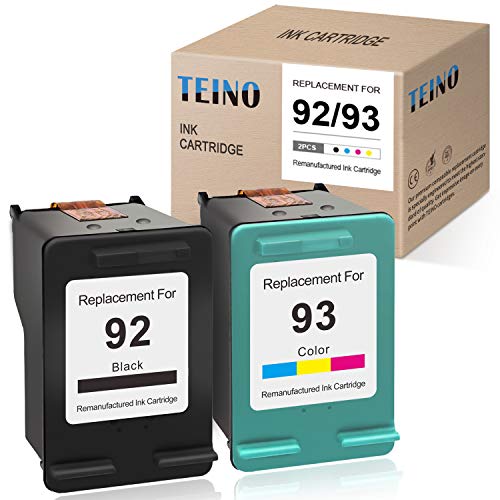 TEINO Remanufactured Ink Cartridge Replacement for HP 92 93