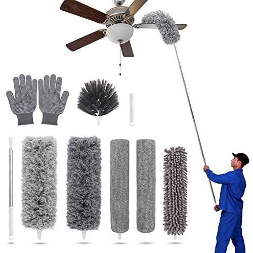 Telescopic Duster Kit for Cleaning High and Low Places