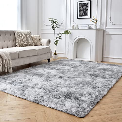 Temedara Shag Area Rug for Bedroom