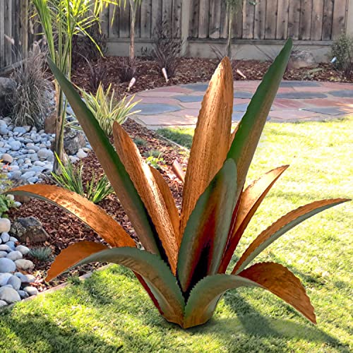 Tequila Rustic Sculpture - Metal Agave Plant Home Decor