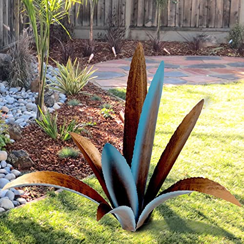 Tequila Rustic Sculpture - Metal Agave Plant Home Decor