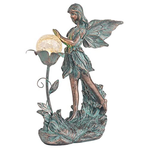 TERESA'S COLLECTIONS Large Garden Fairy Outdoor Statue
