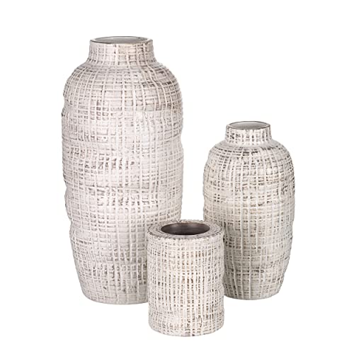 TERESA'S COLLECTIONS Rustic Ceramic Flower Vases