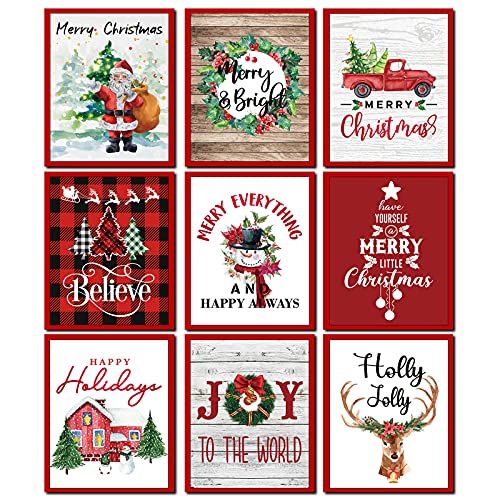 Tevxj Christmas Wall Art Prints