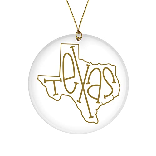 Texas Christmas Ornament - Texas Themed Gift for Xmas Tree
