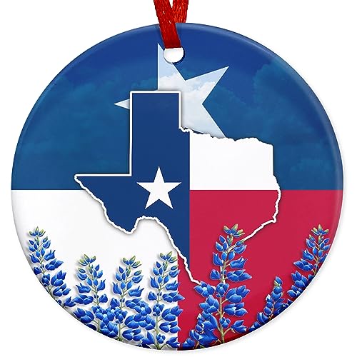 Texas Christmas Ornaments Gifts - American State Christmas Decorations, Home Decor