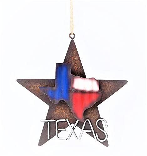 Texas Map Rustic Ornament