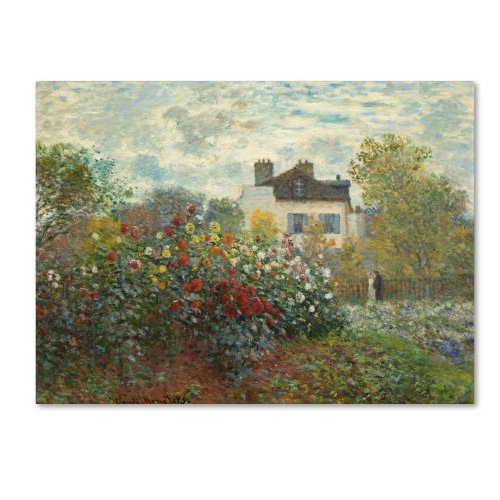 The Artist's Garden Canvas Wall Art by Claude Monet