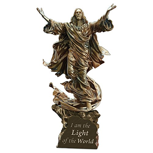 The Bradford Exchange Religious Illuminated Bronze Jesus Sculpture