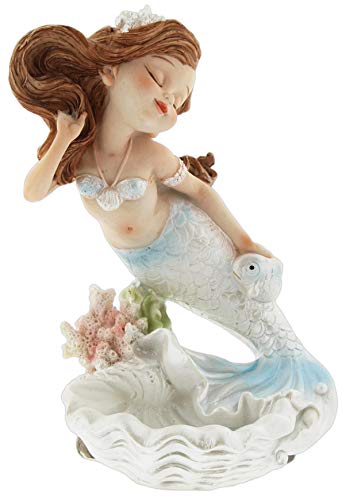 The Bridge Collection Mermaid & Shell Figurine/Jewelry Tray