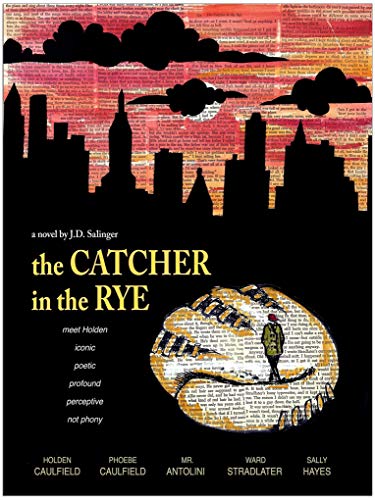 The Catcher in the Rye - J.D. Salinger - Classic Novel Literary Print