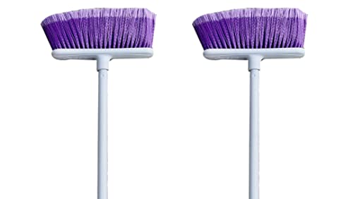 The Original Soft Sweep Magnetic Action Broom - 2 Purple Brooms
