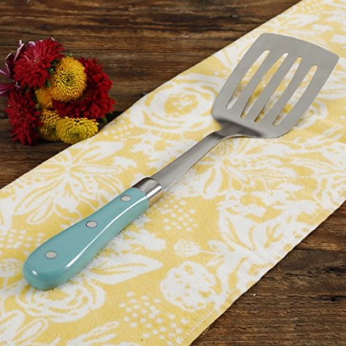 The Pioneer Woman Frontier Collection Teal 13-Inch Slotted Spatula