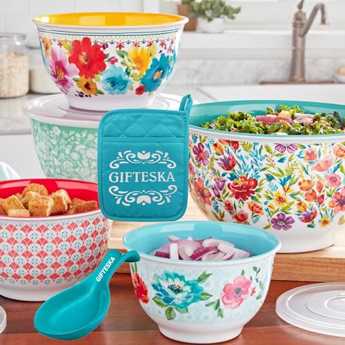 The Pioneer Woman Mixing Bowls Set with Lids