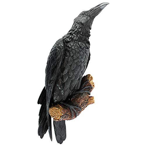 The Raven's Perch Gothic Decor Wall Sculpture