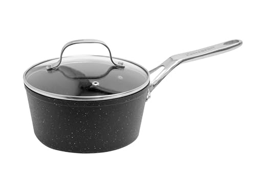 The Rock 2-Quart Saucepan with Glass Lid and Stainless Steel Handle