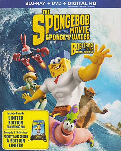 The SpongeBob Movie: Sponge Out Of Water (Blu-ray + DVD + Digital HD + Limited Edition Drawstring Bag) (Widescreen)