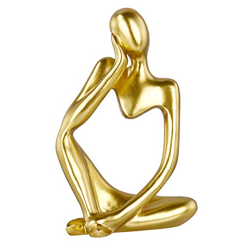 The Thinker Statue Mini Abstract Resin Thinker Statue for Modern Home Office Decor
