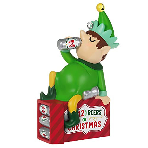 The Twelve Beers of Christmas Elf Ornament