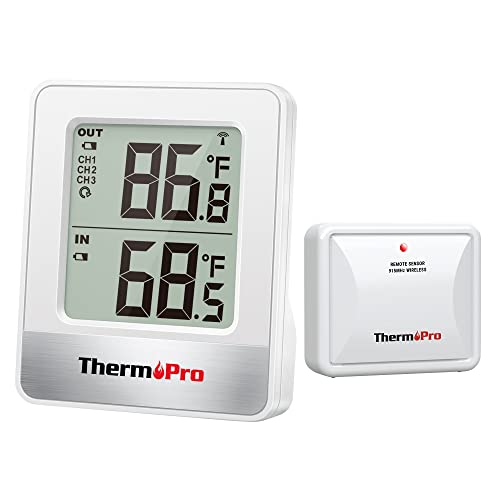 ThermoPro Indoor Outdoor Thermometer Wireless TP200B
