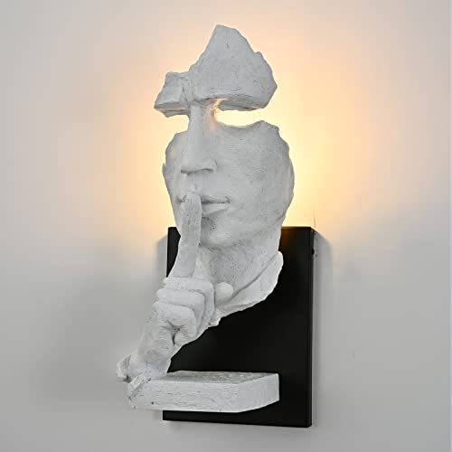 Thinker Statue Wall Sconce