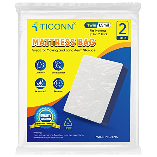 TICONN Mattress Bag - Waterproof Protector for Storage