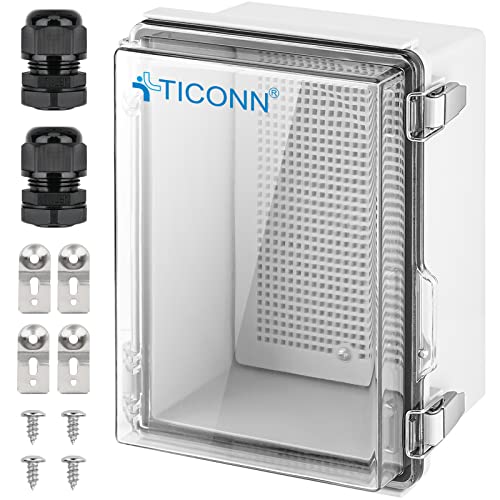 TICONN Waterproof Junction Box with Mounting Plate