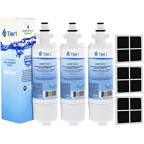 Tier1 ADQ36006101 Refrigerator Water & Air Filter Combo