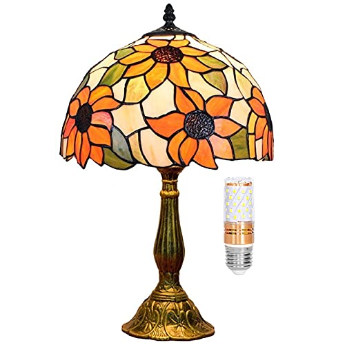 Tiffany Lamp Stained Glass Lamp Sunflower Yellow