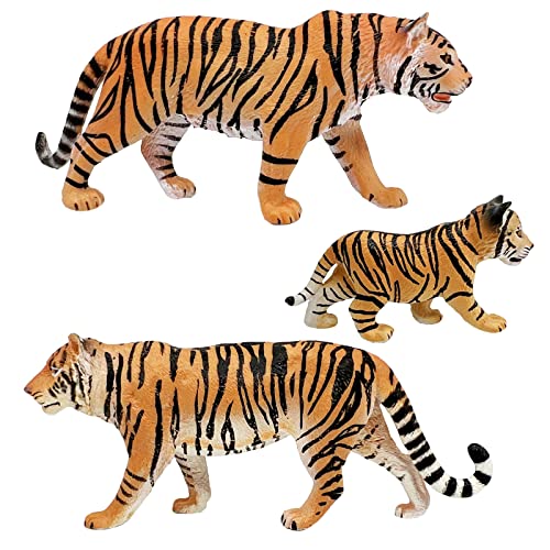 Tiger Figurine Toys: Safari Animal Action Figures