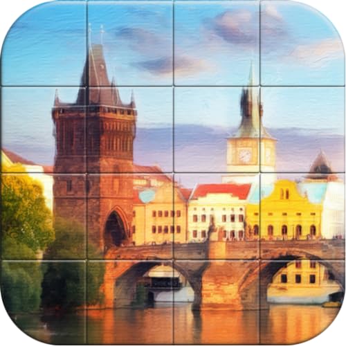 Tile Puzzle: Captivating Digital Paintings