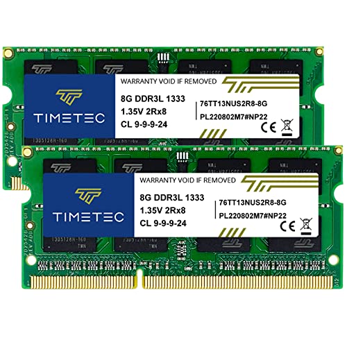 Timetec 16GB DDR3 / DDR3L 1333MHz PC3-10600 Memory Upgrade