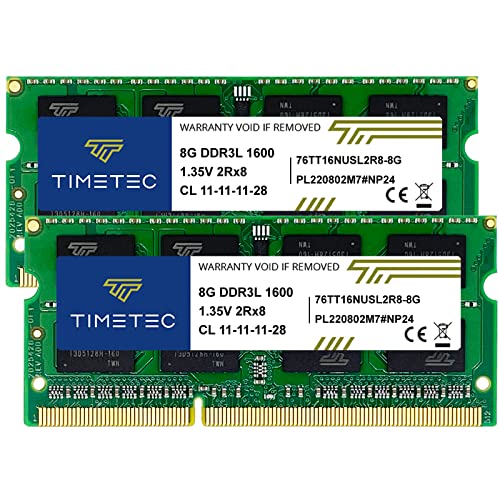 Timetec 16GB DDR3L/DDR3 1600MHz RAM Upgrade