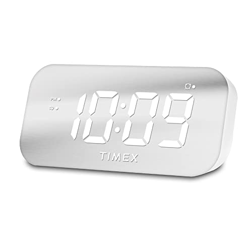 Timex Alarm Clock with USB Charging Port and Large Display