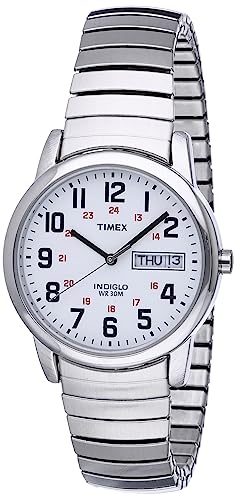 Timex Easy Reader Watch – Silver-Tone Expansion Band