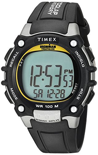 Timex Ironman Classic 100 Black/Yellow Resin Strap Watch