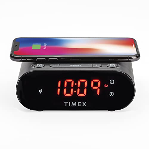 Timex Wireless Charging Dual Alarm Clock