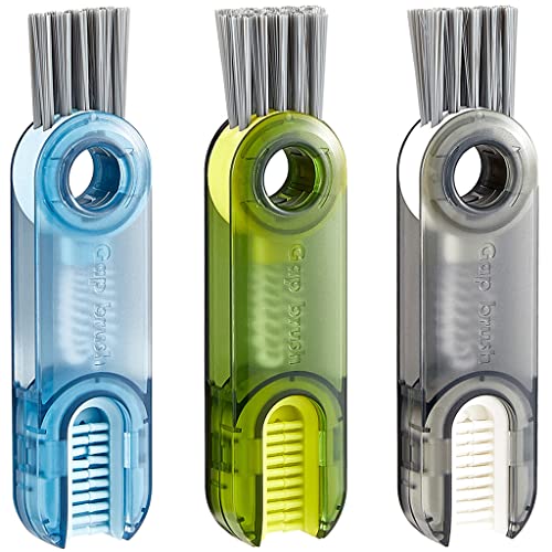 Tiny Cleaning Brush - 3 Pack Cup Lid Cleaner Brushes Set